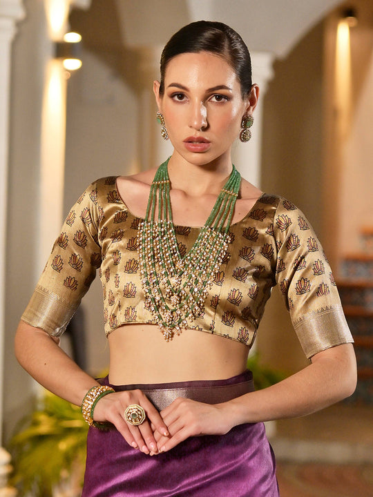 Wine Soft Tussar Silk Saree With Blouse Piece
