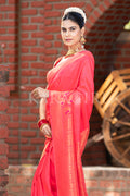 Vivid Pink Mysore Silk Saree