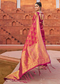 Purple Soft Silk Festive Wear Saree With Blouse Piece