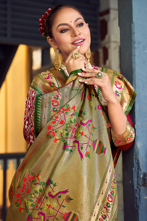 Magenta Pink Paithani Saree