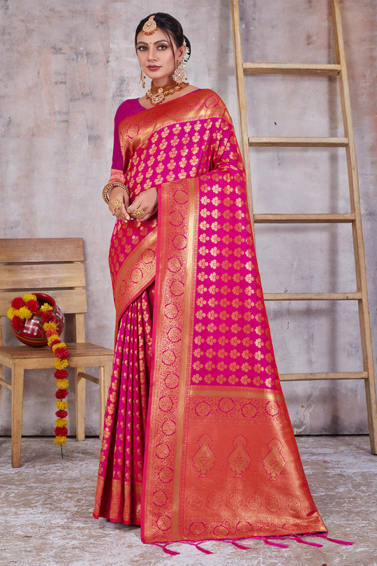 Special Pink Banarasi Saree
