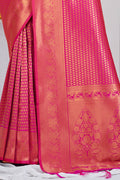 Magenta Pink Kanjivaram Saree