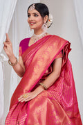 Magenta Pink Kanjivaram Saree