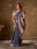 Georgette Banarasi Silk Saree With Blouse Piece
