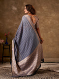 Georgette Banarasi Silk Saree With Blouse Piece