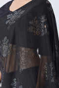 Black Georgette Saree With Blouse Piece