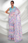 Multi Color Georgette Saree With Blouse Piece