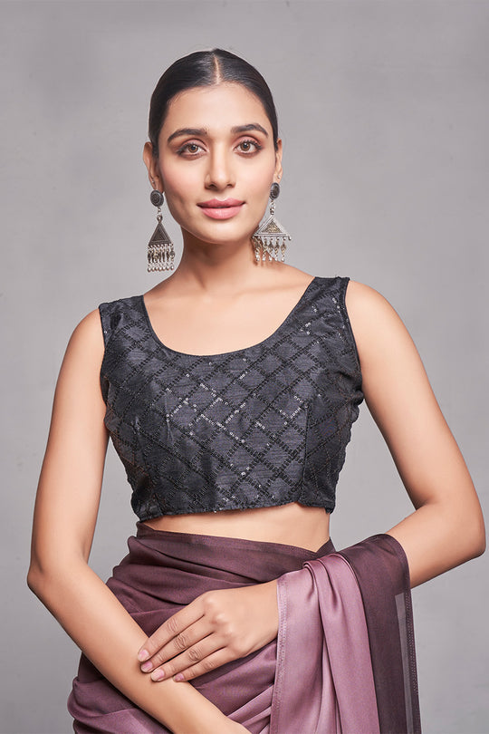 Ombre Georgette Saree With Blouse Piece