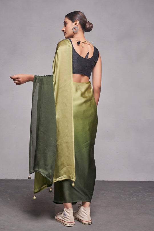 Ombre Georgette Saree With Blouse Piece