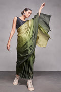 Ombre Georgette Saree With Blouse Piece