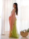 Ombre Organza Saree With Blouse Piece