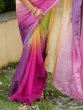 Ombre Organza Saree With Blouse Piece