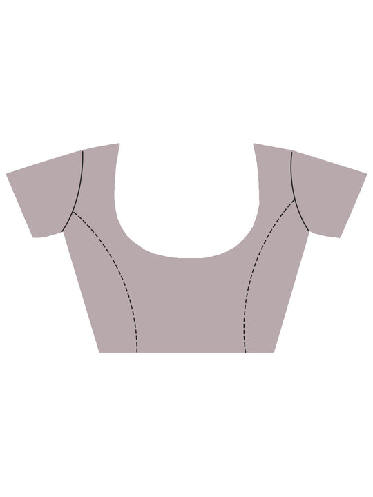 White Organza Saree With Blouse Piece