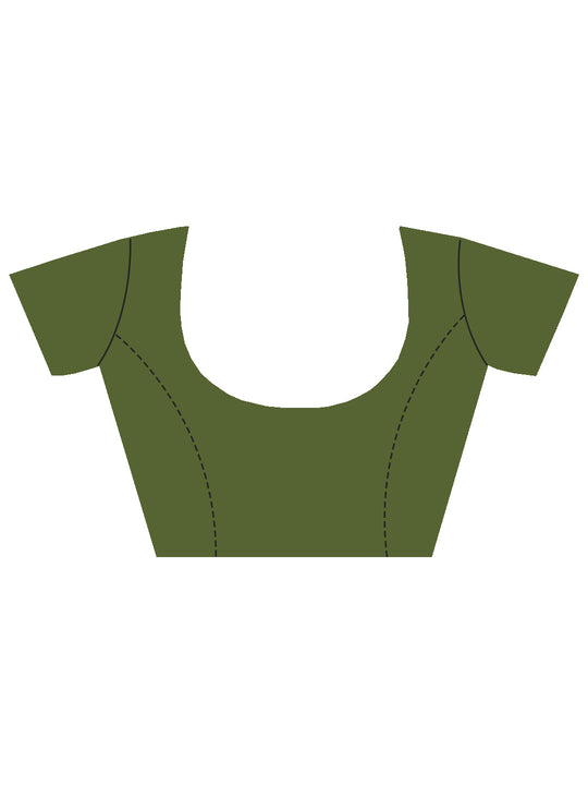 Yellow Organza Saree With Blouse Piece