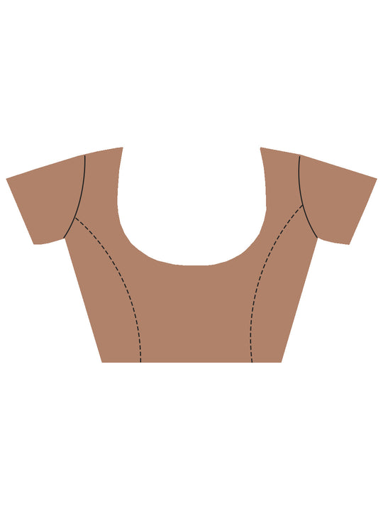 Olive Organza Saree With Blouse Piece