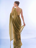 Metallic Organza Saree With Blouse Piece