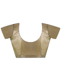 Pista Green Organza Saree With Blouse Piece