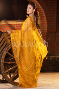 Lilly Yellow Organza Saree