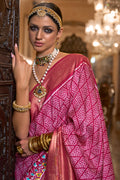 Magenta Pink Designer Saree