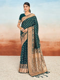 Green Silk Saree With Blouse Piece