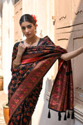 Silk Saree Featuring Beautiful Pashmina Thread Weaving