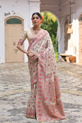 Silk Saree Featuring Beautiful Pashmina Thread Weaving
