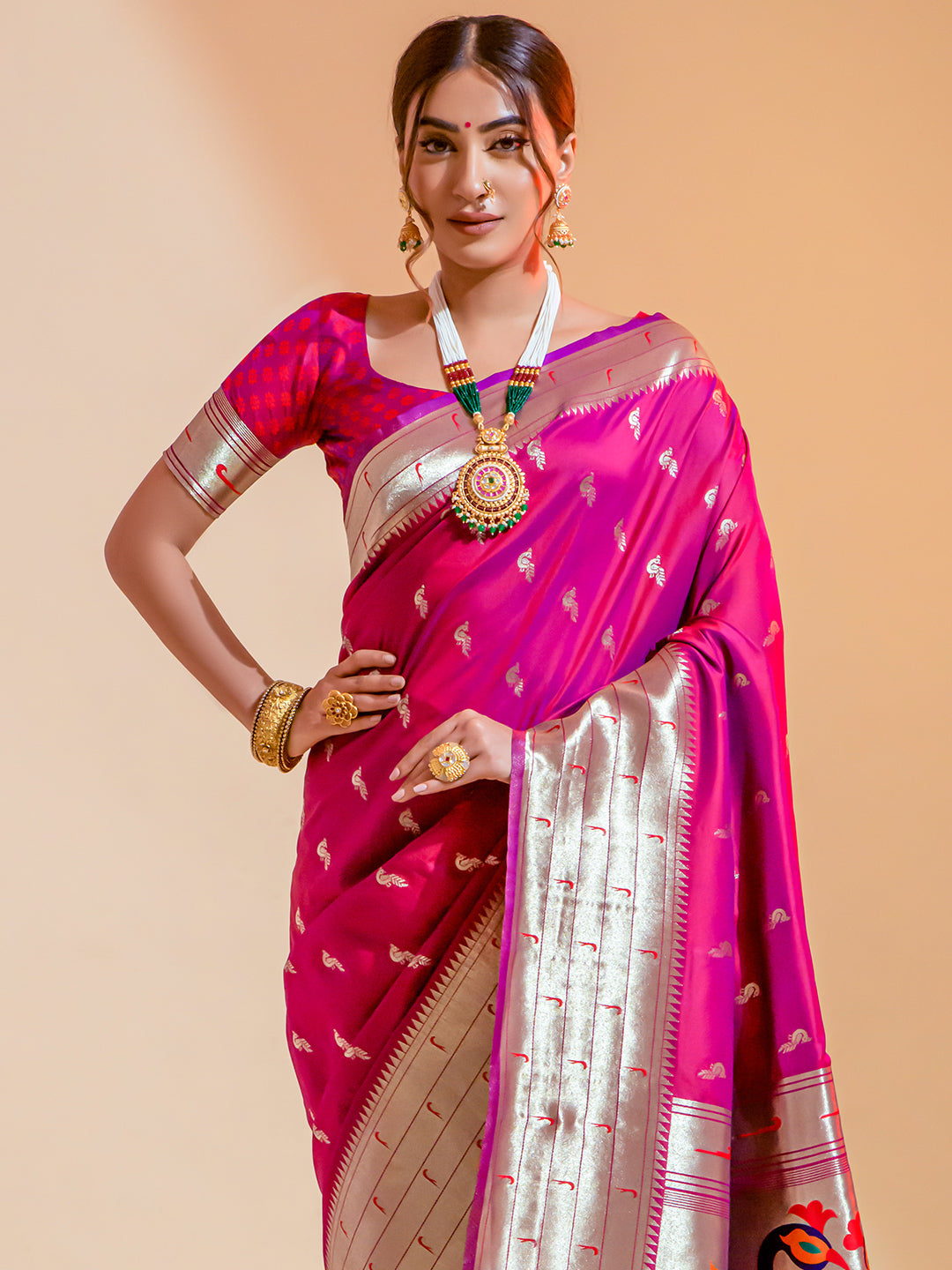 Special Pink Paithani Saree