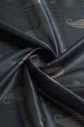 Grey Silk  Paisley Printed Saree