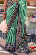 Sage Green Patola Saree