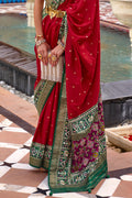 Scarlet Red Patola Saree