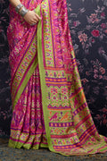 Fuscia Pink Patola Saree