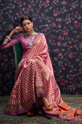 Vivid Pink Patola Saree