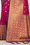 Brick Red Banarasi Saree