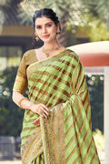 Light Green Organza Saree