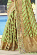 Light Green Organza Saree