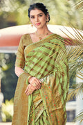 Light Green Organza Saree