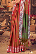 Womens Cotton Brown Saree With Blouse Piece