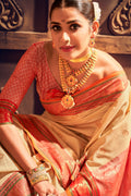Cream Khun Saree