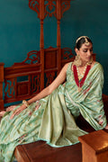 Pastel Green Silk Saree