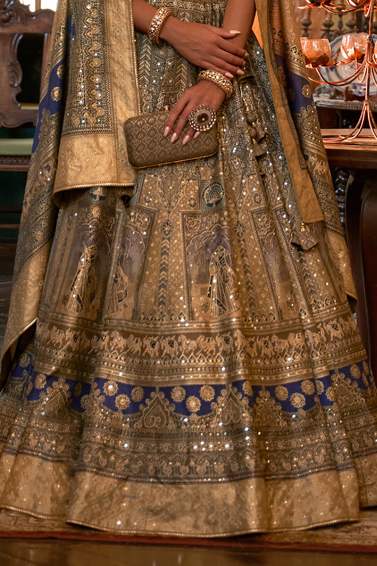 Heena Green Silk Lehenga Choli