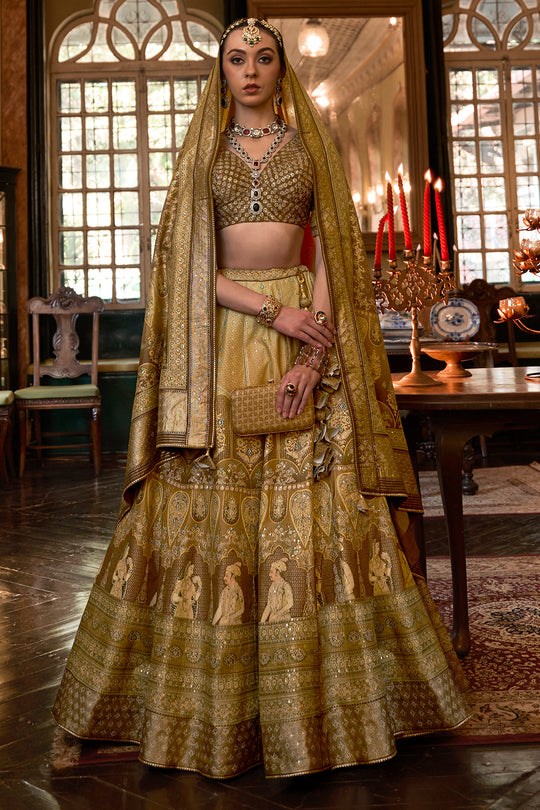 Heena Green Silk Lehenga Choli