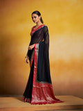 Georgette Kanjeevaram Silk Saree With Blouse Piece