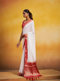 Georgette Kanjeevaram Silk Saree With Blouse Piece