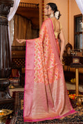 Thulian Pink Organza Saree