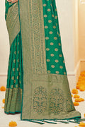 Jade Green Banarasi Saree