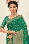 Jade Green Banarasi Saree