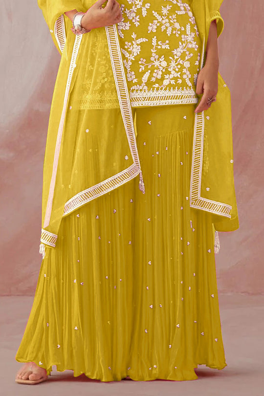 Mellow Yellow Georgette Salwar Suit