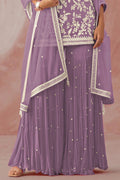 Heather Lavender Georgette Salwar Suit