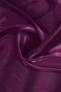 Purple Organza Ready To Wear Saree With Blouse Piece