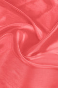 Pink Organza Ready To Wear Saree With Blouse Piece